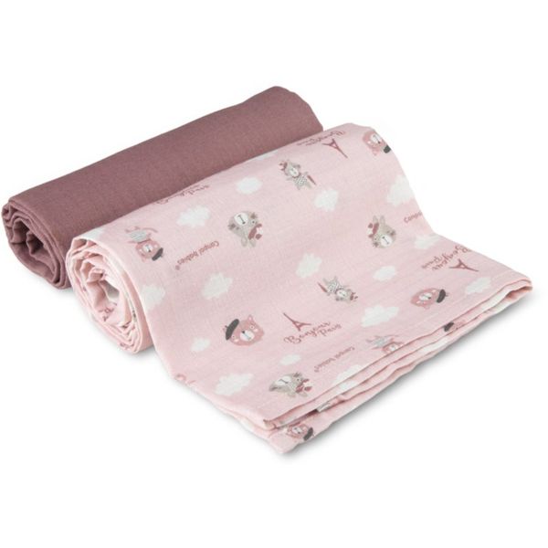 Canpol Babies canpol babies Muslin Squares platnene pelene Pink 70x70 cm 2 kom
