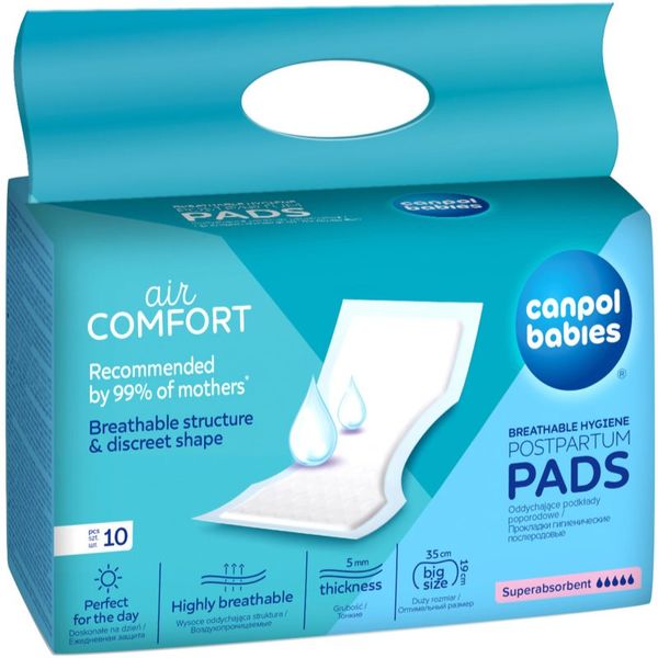 Canpol Babies Canpol babies Postpartum Pads higijenski ulošci nakon poroda Super Absorbent 10 kom