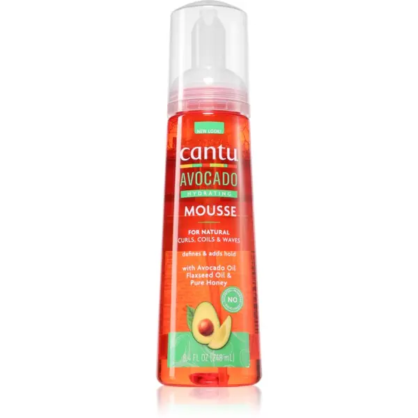 CANTU CANTU Avocado Styling Mousse gel za stiliziranje za valovitu i kovrčavu kosu 248 ml