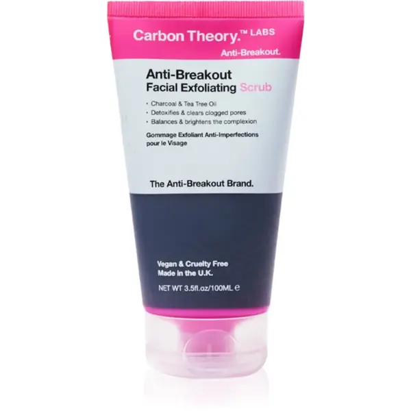 Carbon Theory Carbon Theory Anti-Breakout Facial Exfoliating osvježavajući piling za lice za problematično lice, akne 100 ml