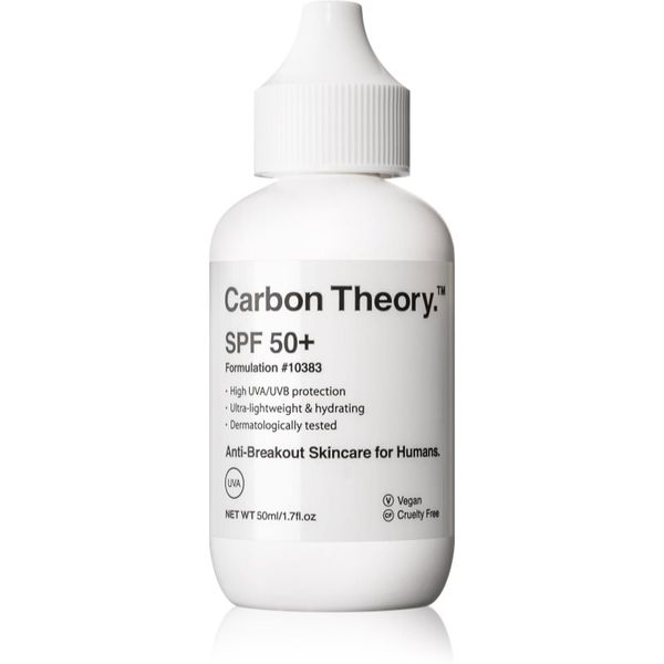 Carbon Theory Carbon Theory SPF 50+ hidratantna zaštitna krema SPF 50+ 50 ml