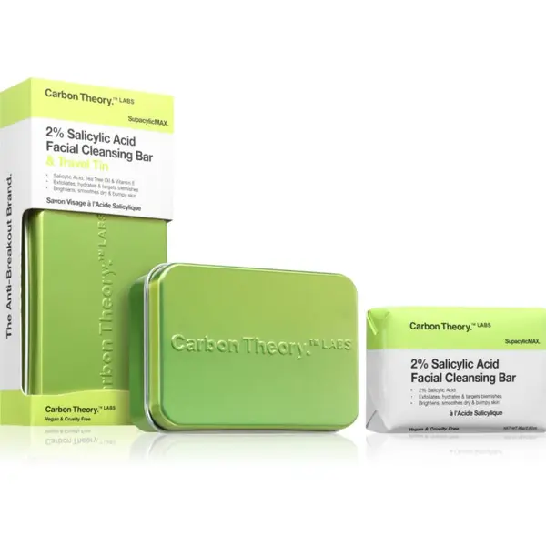 Carbon Theory Carbon Theory Supacylic Max Facial Cleansing Bar sapun za čišćenje lica sa salicilnom kiselinom 80 g