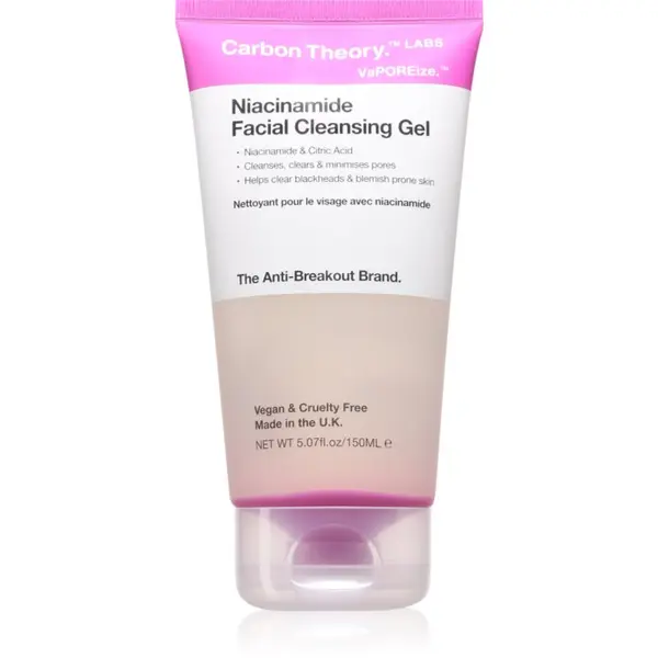 Carbon Theory Carbon Theory Vaporeize Niacinamide Cleansing Gel gel za dubinsko čišćenje s niacinamidom 150 ml
