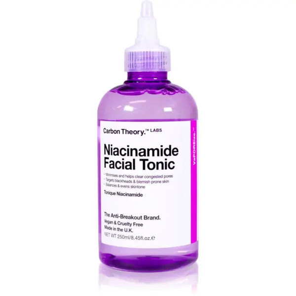 Carbon Theory Carbon Theory Vaporeize Niacinamide Facial Tonic toner za čišćenje s niacinamidom 250 ml