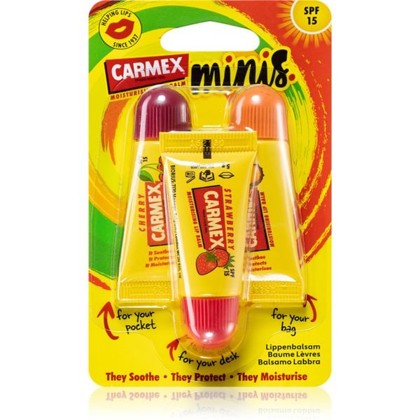 Carmex Carmex Minis putni set (za suhe usne) SPF 15