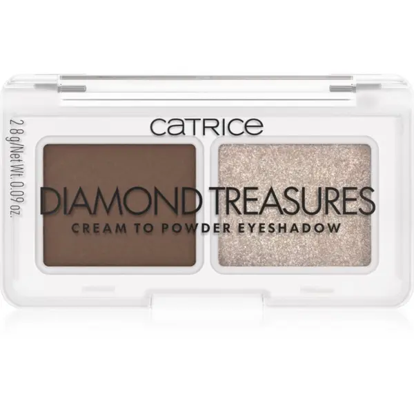 Catrice Catrice Diamond Treasures duo sjenila za oči nijansa 01 Hazel Spark 2.8 g