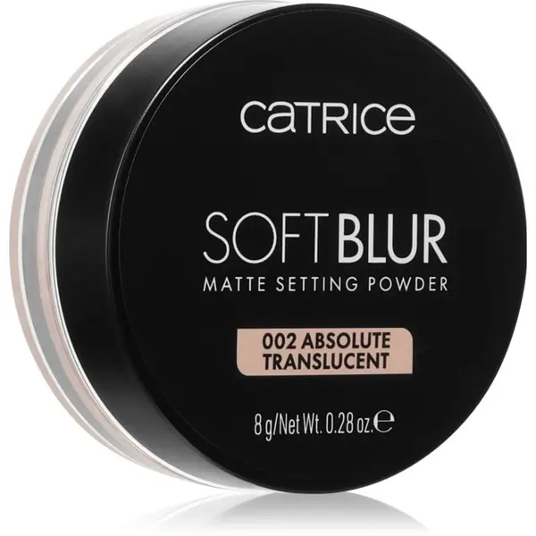 Catrice Catrice Soft Blur Matte Setting Powder puder za fiksiranje u prahu nijansa 002 Absolute Translucent 8 g