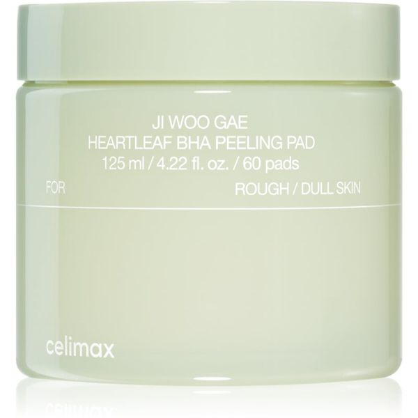 celimax celimax Ji Woo Gae Heartleaf BHA Peeling Pad eksfolijacijske blazinice s umirujućim djelovanjem 60 kom