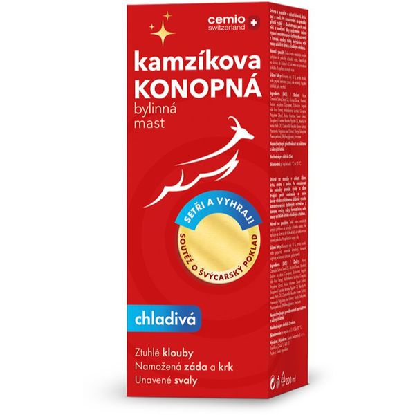 Cemio Cemio Kamzík hemp ointment pomada sa učinkom hlađenja 200 ml