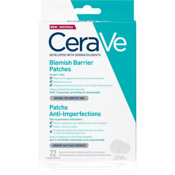 CeraVe CeraVe Blemish Control Barrier Patches flasteri za problematičnu kožu lica protiv akni 22 kom