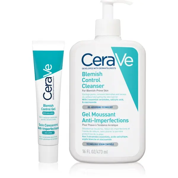 CeraVe CeraVe Blemish Control Cleanser set za nepravilnosti na koži lica