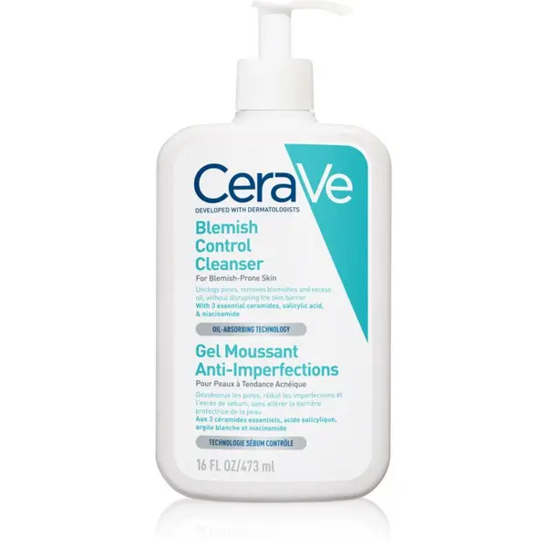 CeraVe CeraVe Blemish Control gel za čišćenje za nepravilnosti na licu sklono aknama 473 ml