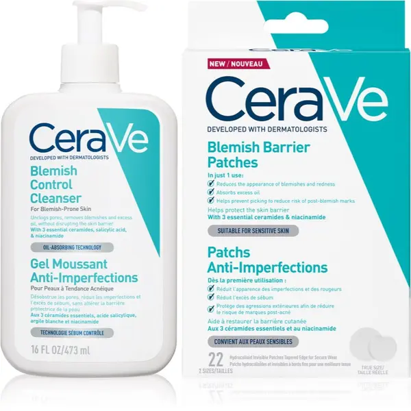 CeraVe CeraVe Cleansers Blemish Control Cleanser set za problematično lice, akne