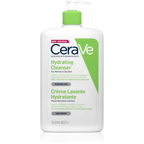 CeraVe CeraVe Cleansers Hydrating Cleanser emulzija za čišćenje s hidratantnim učinkom 1000 ml