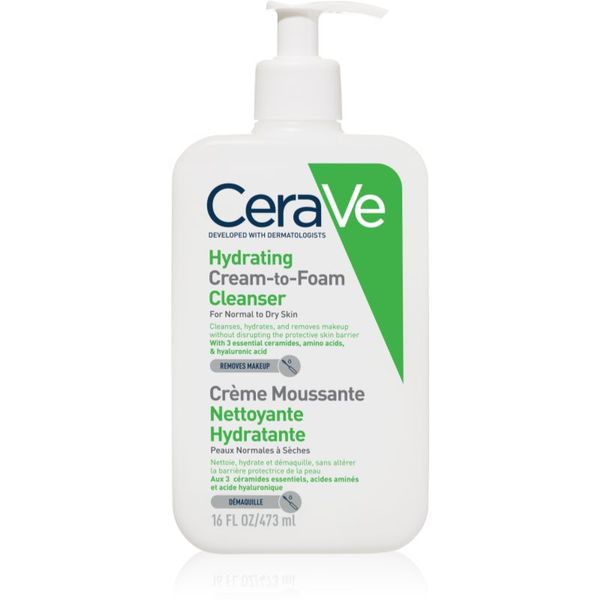 CeraVe CeraVe Cleansers pjenasta krema za čišćenje za normalnu i suhu kožu 473 ml