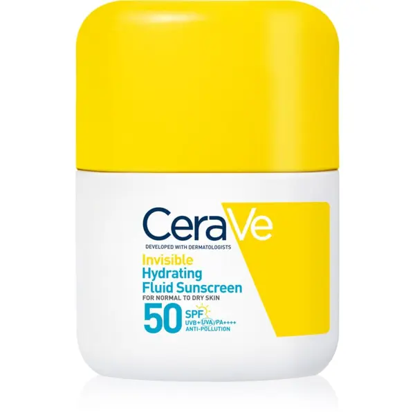 CeraVe CeraVe Invisible Hydrating Fluid Sunscreen SPF 50 zaštitni fluid s hidratantnim učinkom SPF 50 50 ml