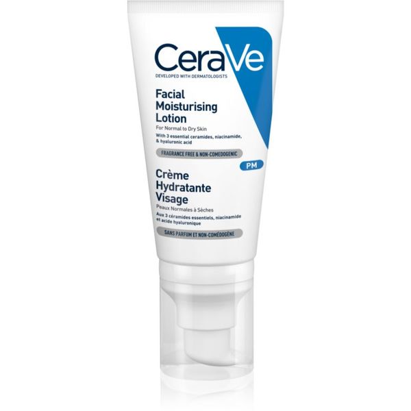 CeraVe CeraVe Moisturizers hidratantna njega za normalno i suho lice 52 ml