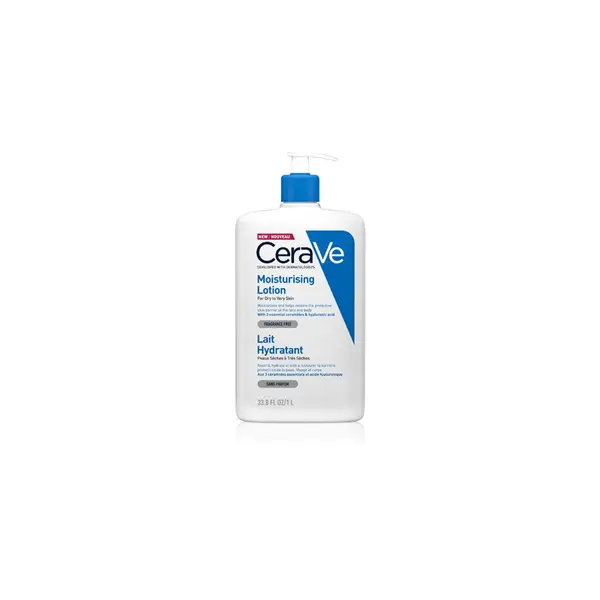 CeraVe CeraVe Moisturizers Lotion hidratantno mlijeko za tijelo i lice za suhu i vrlo suhu kožu 1000 ml