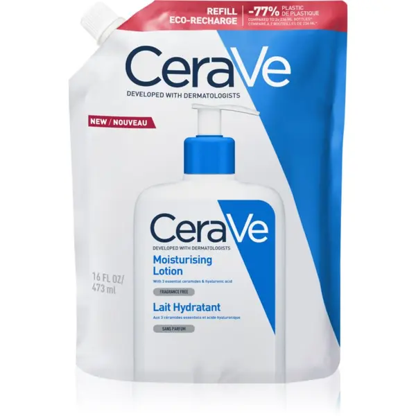 CeraVe CeraVe Moisturizers Lotion hidratantno mlijeko za tijelo i lice za suhu i vrlo suhu kožu 473 ml