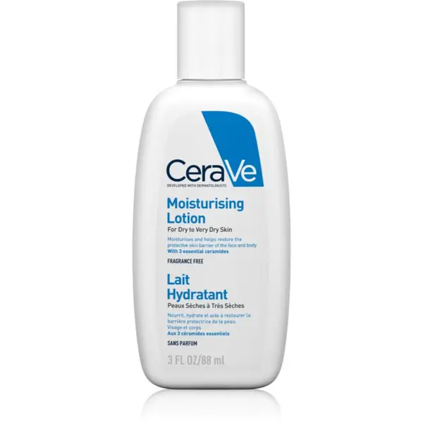 CeraVe CeraVe Moisturizers Lotion hidratantno mlijeko za tijelo i lice za suhu i vrlo suhu kožu 88 ml