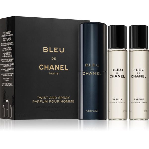 Chanel Chanel Bleu de Chanel parfem + zamjensko punjenje za muškarce 3x20 ml