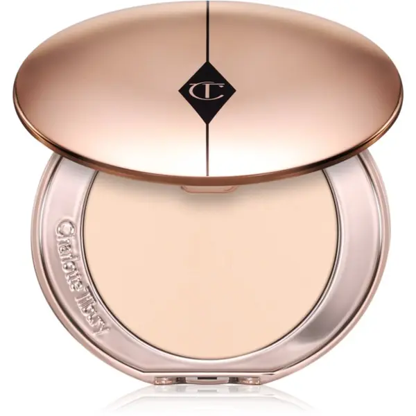 Charlotte Tilbury Charlotte Tilbury Airbrush Flawless Finish posvjetljujući kompaktni puder nijansa 1 Fair 8 g