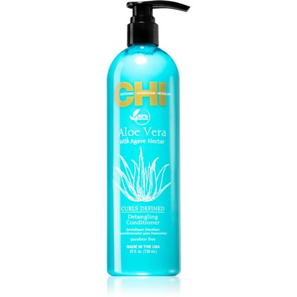 CHI CHI Aloe Vera Detangling dubinski regenerator za obnavljanje za valovitu i kovrčavu kosu 739 ml