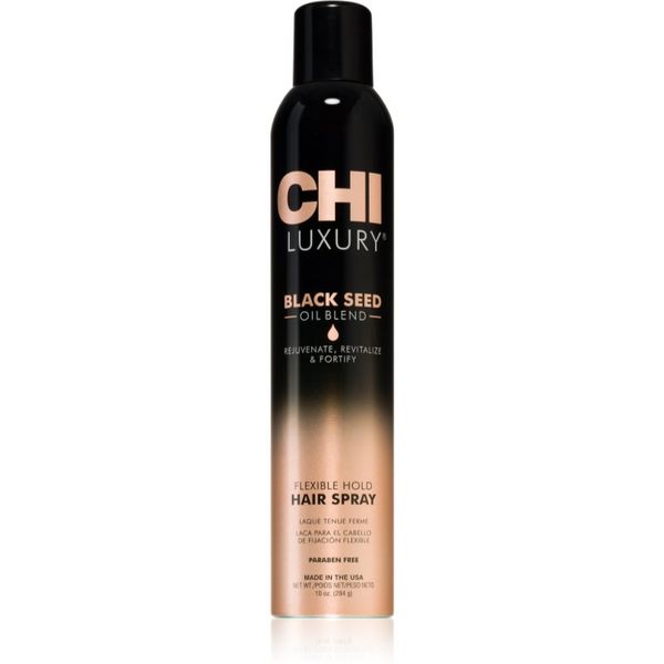 CHI CHI Luxury Black Seed Oil Flexible Hold Hairspray lak za kosu za fleksibilno učvršćivanje 284 ml