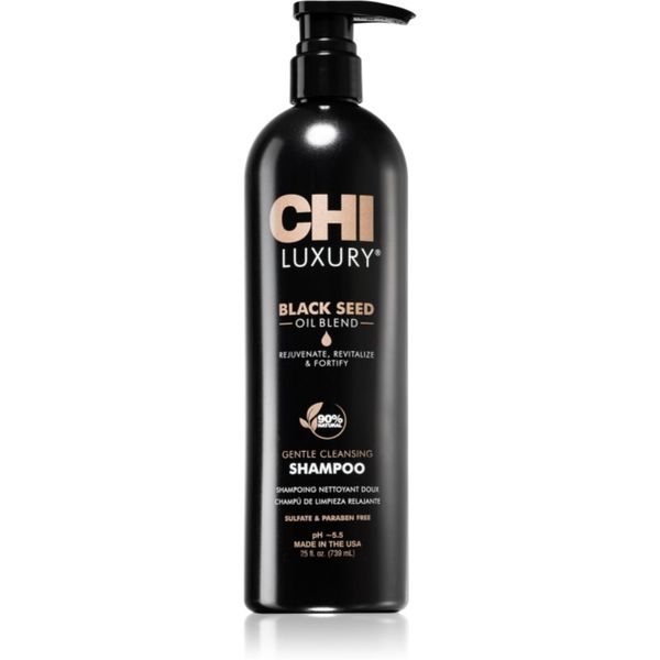 CHI CHI Luxury Black Seed Oil Gentle Cleansing Shampoo nježni šampon za čišćenje 739 ml