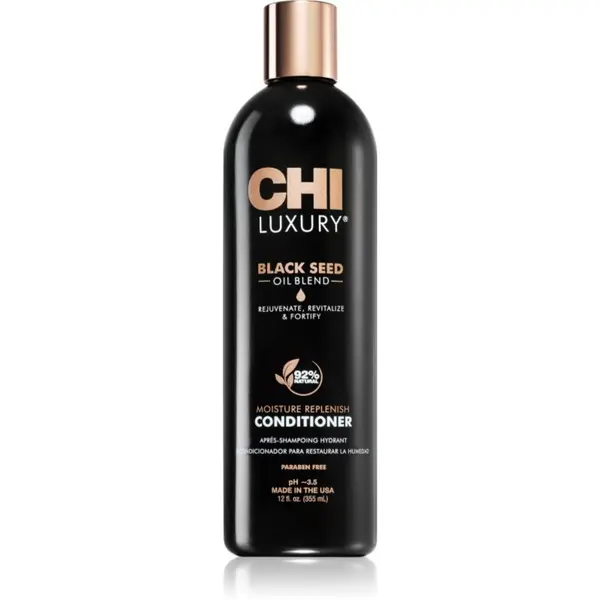 CHI CHI Luxury Black Seed Oil Moisture Replenish Conditioner hidratantni regenerator za jednostavno raščešljavanje kose 355 ml