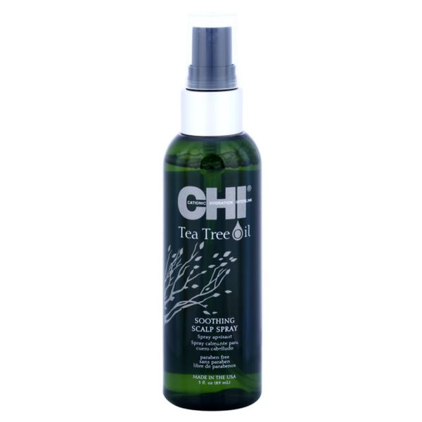 CHI CHI Tea Tree Oil Soothing Scalp Spray umirujući sprej protiv nadraženosti i svrbeža vlasišta 89 ml