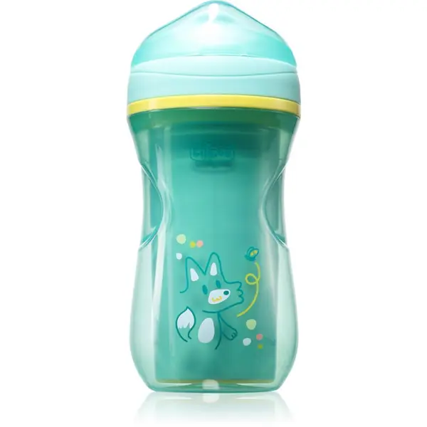 Chicco Chicco Active Cup 14m+ šalica za učenje pijenja Teal 266 ml