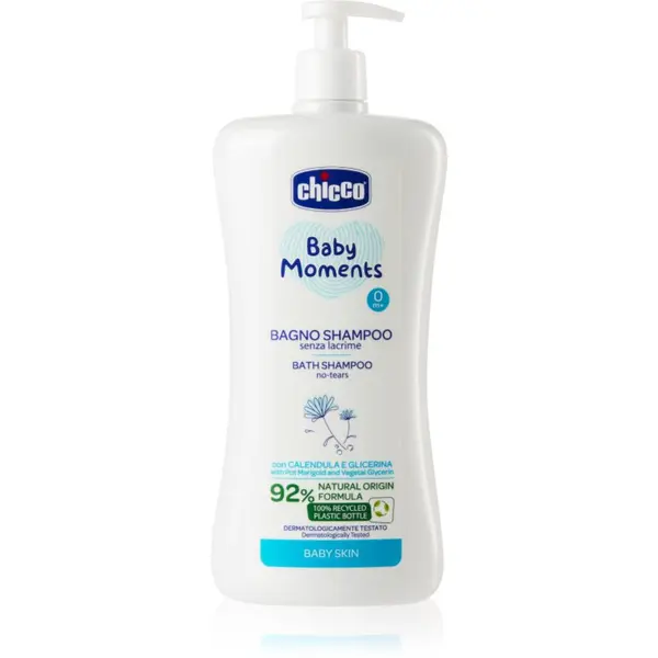 Chicco Chicco Baby Moments Bath Shampoo šampon za tijelo za djecu od rođenja 0 m+ 750 ml