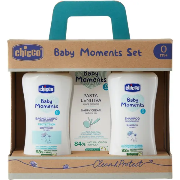 Chicco Chicco Baby Moments Clean & Protect poklon set za djecu od rođenja