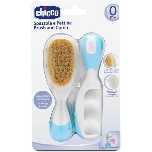 Chicco Chicco Baby Moments set za kosu 0m+ Blue