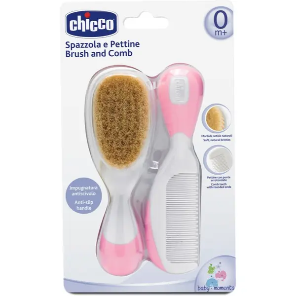 Chicco Chicco Baby Moments set za kosu 0m+ Pink 2 kom