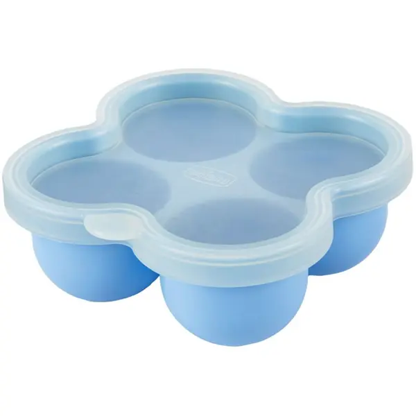 Chicco Chicco Multifunctional Food Storage Container Blue posuda za hranu 4x60 ml