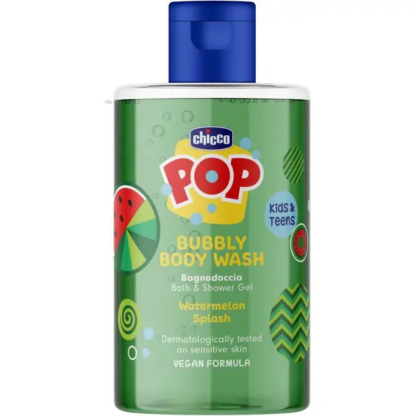 Chicco Chicco Pop Bubbly Body Wash gel za kupku i tuširanje za djecu Watermelon Splash 300 ml