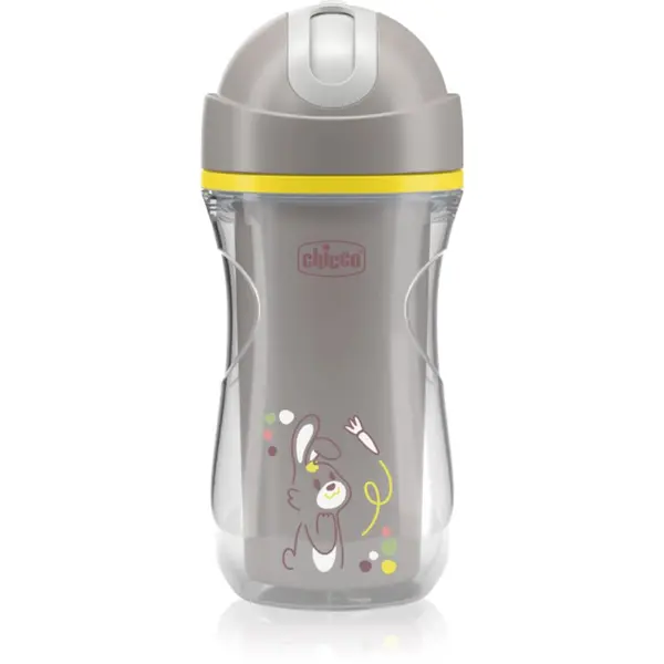 Chicco Chicco Sport Cup 14m+ čašica sa slamkom Grey 266 ml