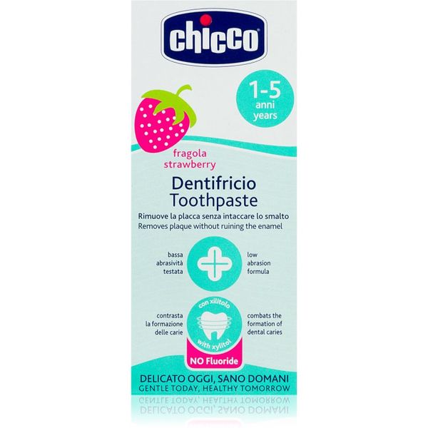 Chicco Chicco Toothpaste 1-5 years zubna pasta za djecu Strawberry 50 ml