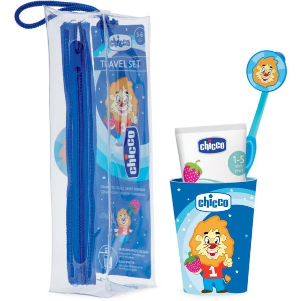 Chicco Chicco Travel Set set njege za zube Blue 3 y+ 1 kom
