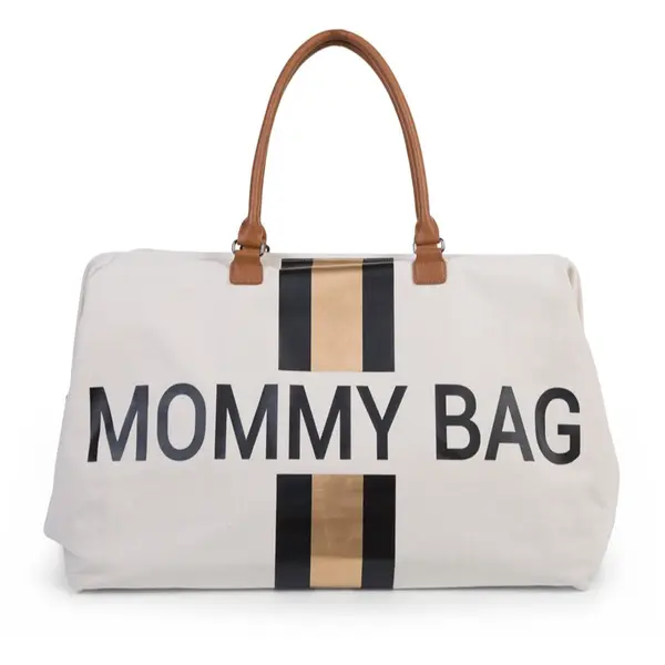 Childhome Childhome Mommy Bag Off White / Black Gold torba za previjanje 55 x 30 x 30 cm 1 kom