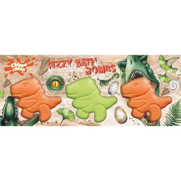 Chlapu Chlap Chlapu Chlap Dinosaurs šumeće kugle za kupku za djecu 3x70 g