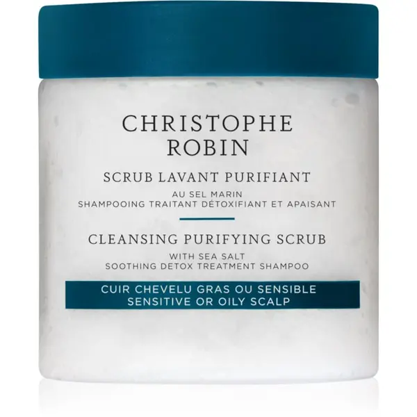 Christophe Robin Christophe Robin Purifying Scrub With Sea Salt piling za dubinsko čišćenje s morskom soli 250 ml