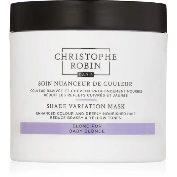 Christophe Robin Christophe Robin Shade Variation Mask Baby Blond regenerirajuća maska neutralizirajući žuti tonovi 250 ml
