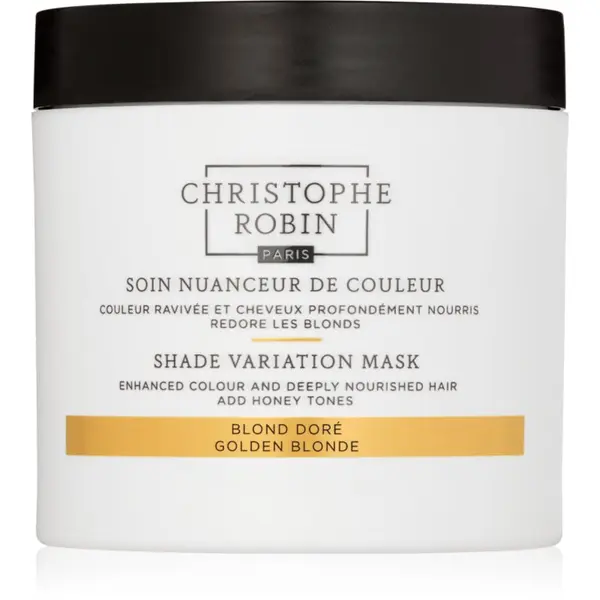 Christophe Robin Christophe Robin Shade Variation Mask hranjiva krem maska za kosu nijansa Golden Blond 250 ml