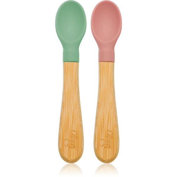 Citron Citron Bamboo Spoon žličica Green/ Pink 2 kom