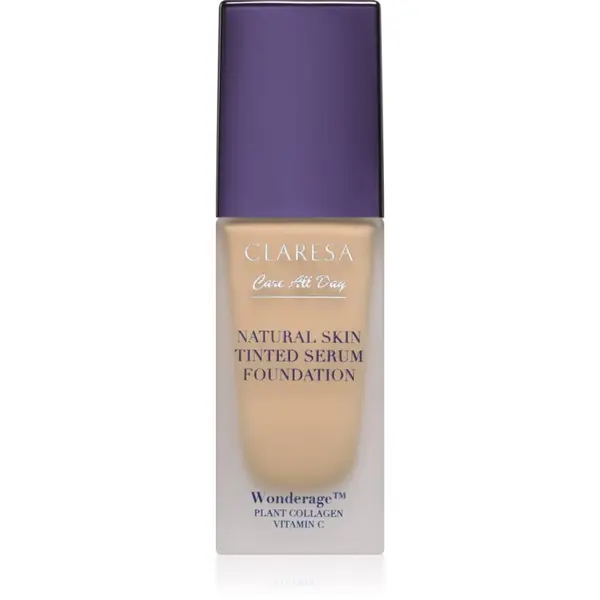Claresa Claresa Care All Day Natural Skin Tinted Serum Foundation blagi fluid za toniranje za prirodan izgled nijansa 2WO Medium Olive 32 ml