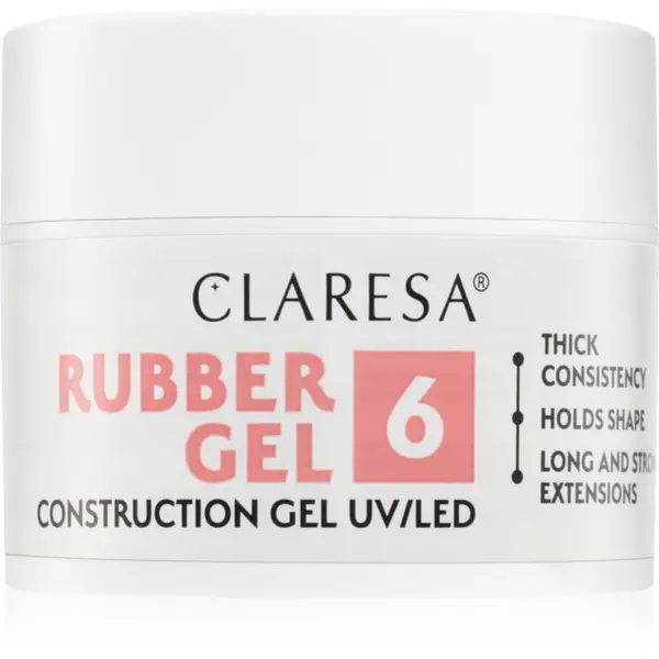 Claresa Claresa Rubber Gel Construction Gel UV/LED gel lak za produženje noktiju nijansa 06 45 g