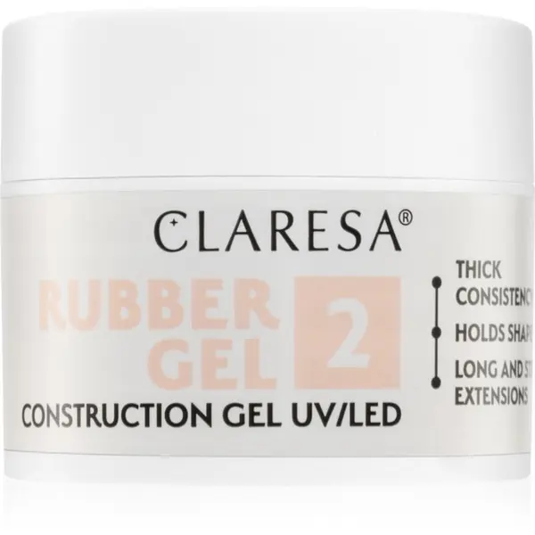 Claresa Claresa Rubber Gel Construction Gel UV/LED gel lak za produženje noktiju nijansa 2 12 g